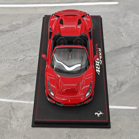 BBR Ferrari 2018 488 Pista Spider Rosso Corsa 1:18 – Resina de Colección para Modelos de Resina