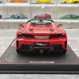 BBR Ferrari 2018 488 Pista Spider Rosso Corsa 1:18 – Modello di resina collezionabile