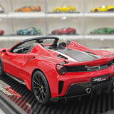 BBR Ferrari 2018 488 Pista Spider Rosso Corsa Black Livery 1:18 – Modello in resina collezionabile