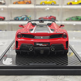 BBR Ferrari 2018 488 Pista Spider Rosso Corsa Black Livery 1:18 – Modello in resina collezionabile