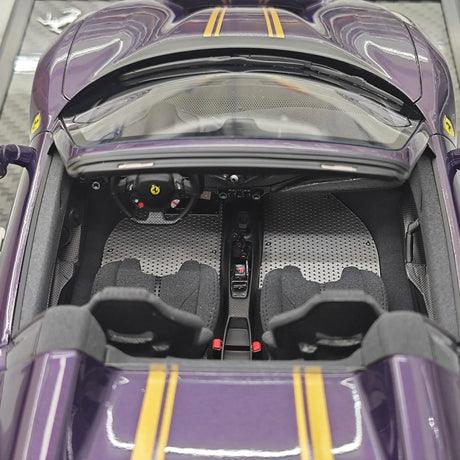 BBR Ferrari 2018 488 Pista Spider Viola Hong Kong 1:18 – Resina modelo de resina coleccionable