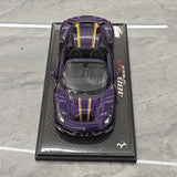 BBR Ferrari 2018 488 Pista Spider Viola Hong Kong 1:18 – Modello in resina collezionabile
