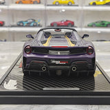 BBR Ferrari 2018 488 Pista Spider Viola Hong Kong 1:18 – Modello in resina collezionabile