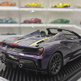 BBR Ferrari 2018 488 Pista Spider Viola Hong Kong 1:18 – Modello in resina collezionabile