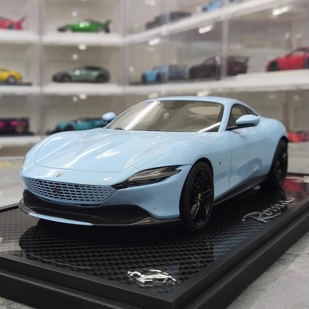 [BBR] 1:18 Ferrari 2020 Roma Blue Model Car Resin