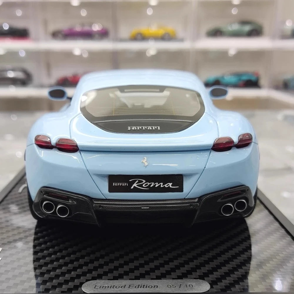 [BBR] 1:18 Ferrari 2020 Roma Blue Model Car Resin