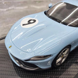 [BBR] 1:18 Ferrari 2020 Roma sininen No.9 pienoismalli Hartsi
