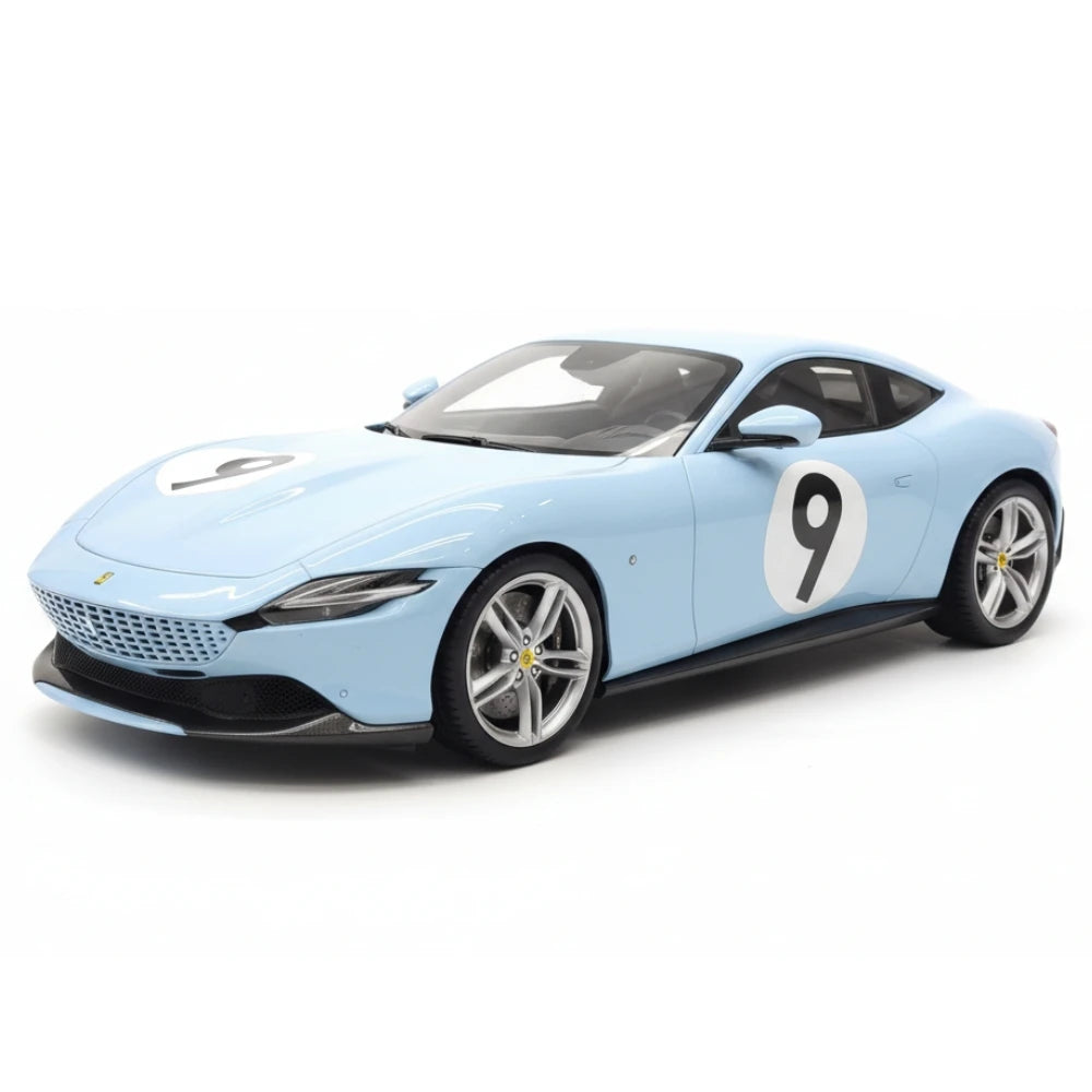 [BBR] 1:18 Ferrari 2020 Roma Blue No.9 Model Car Resin
