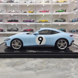 [BBR] 1:18 Ferrari 2020 Roma sininen No.9 pienoismalli Hartsi