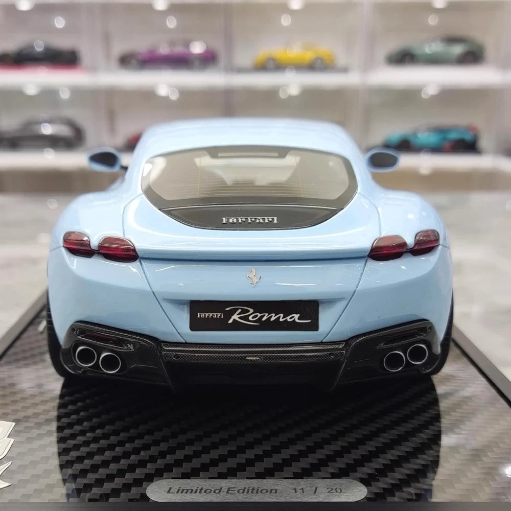 [BBR] 1:18 Ferrari 2020 Roma Blue No.9 Model Car Resin