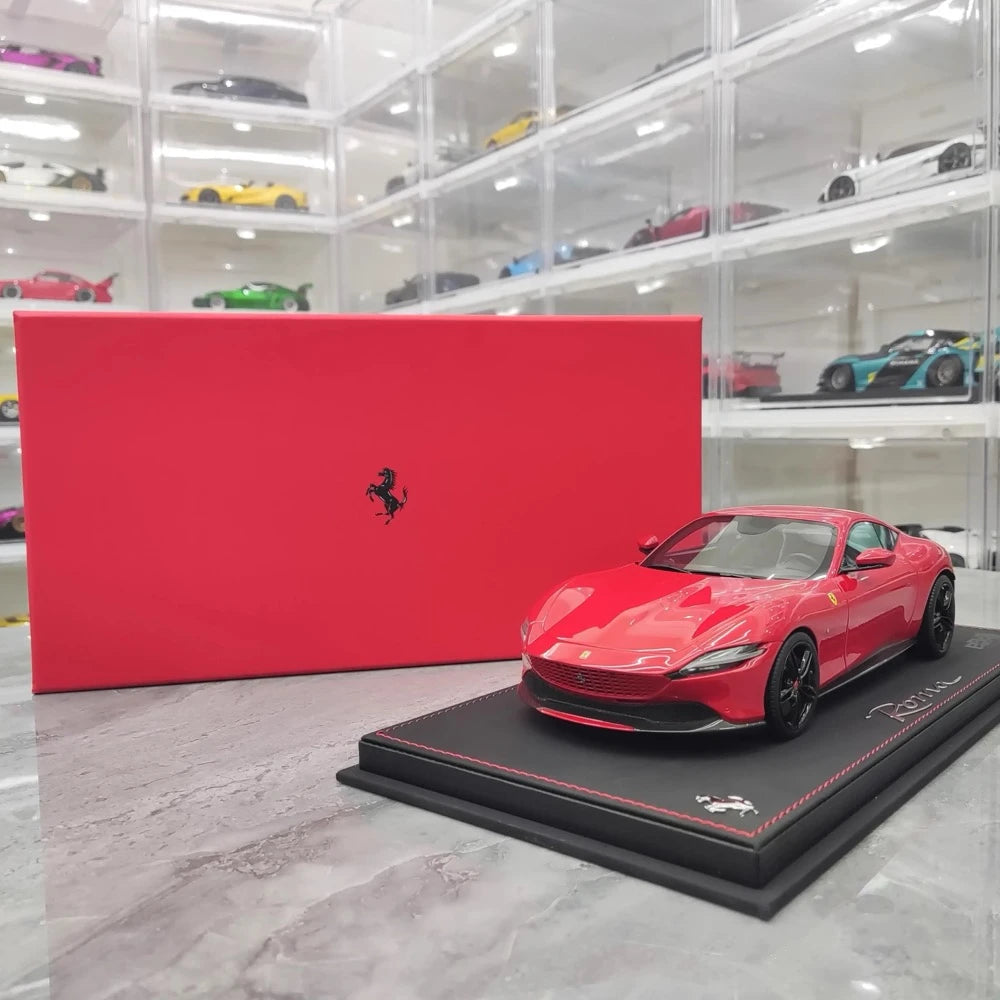 [BBR] 1:18 Ferrari 2020 Roma röd modellbil harts
