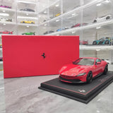 [BBR] 1:18 Ferrari 2020 Roma röd modellbil harts