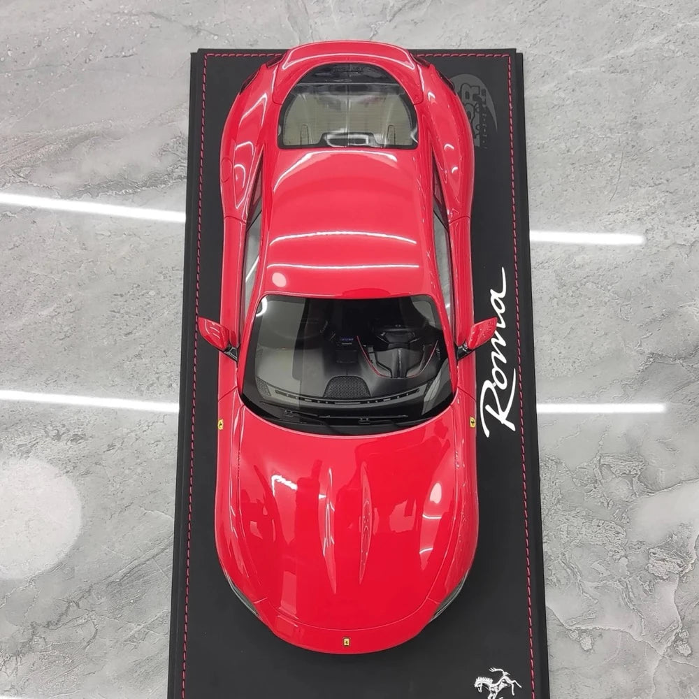 [BBR] 1:18 Ferrari 2020 Roma röd modellbil harts