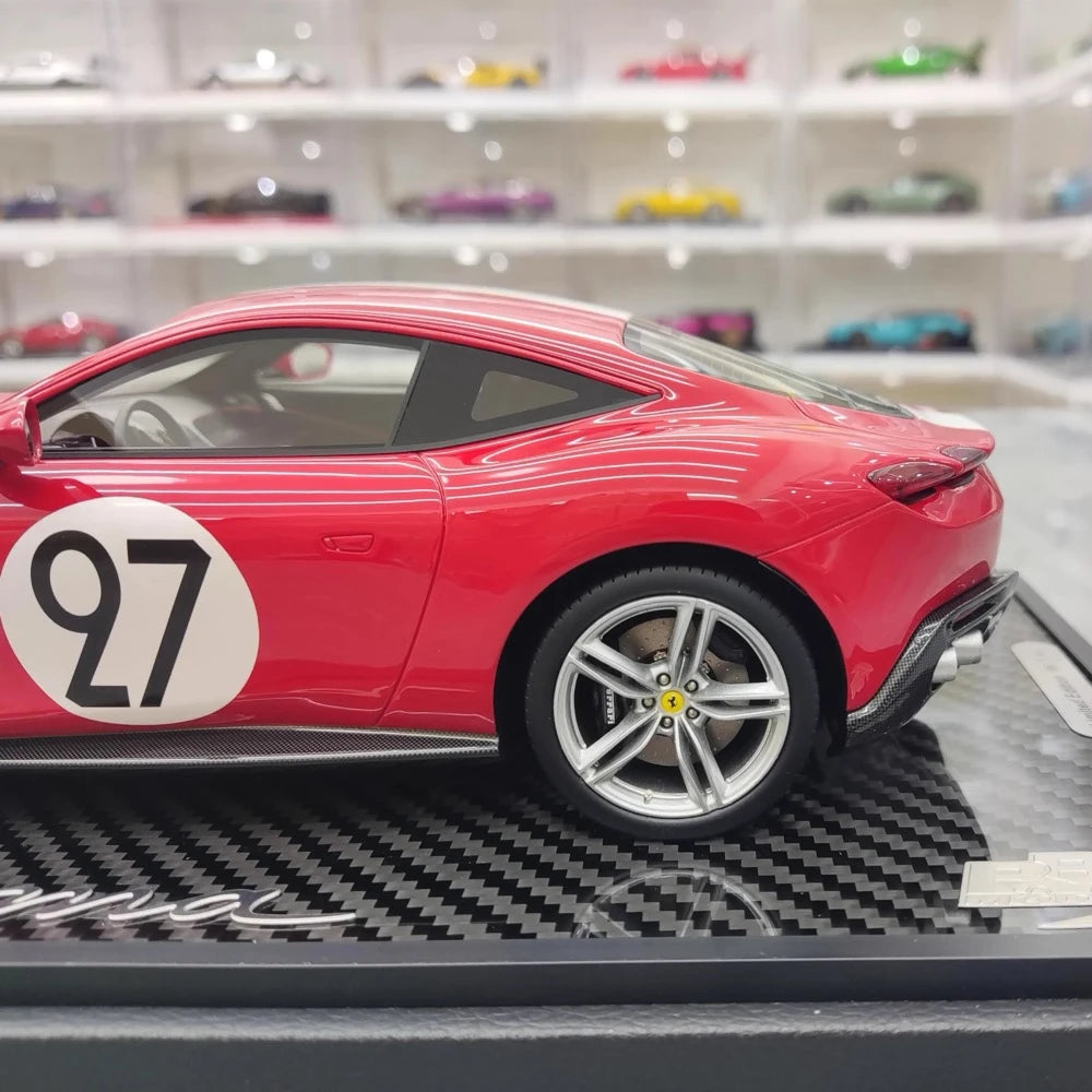 [BBR] 1:18 Ferrari 2020 Roma Red No.27 Model Car Resin