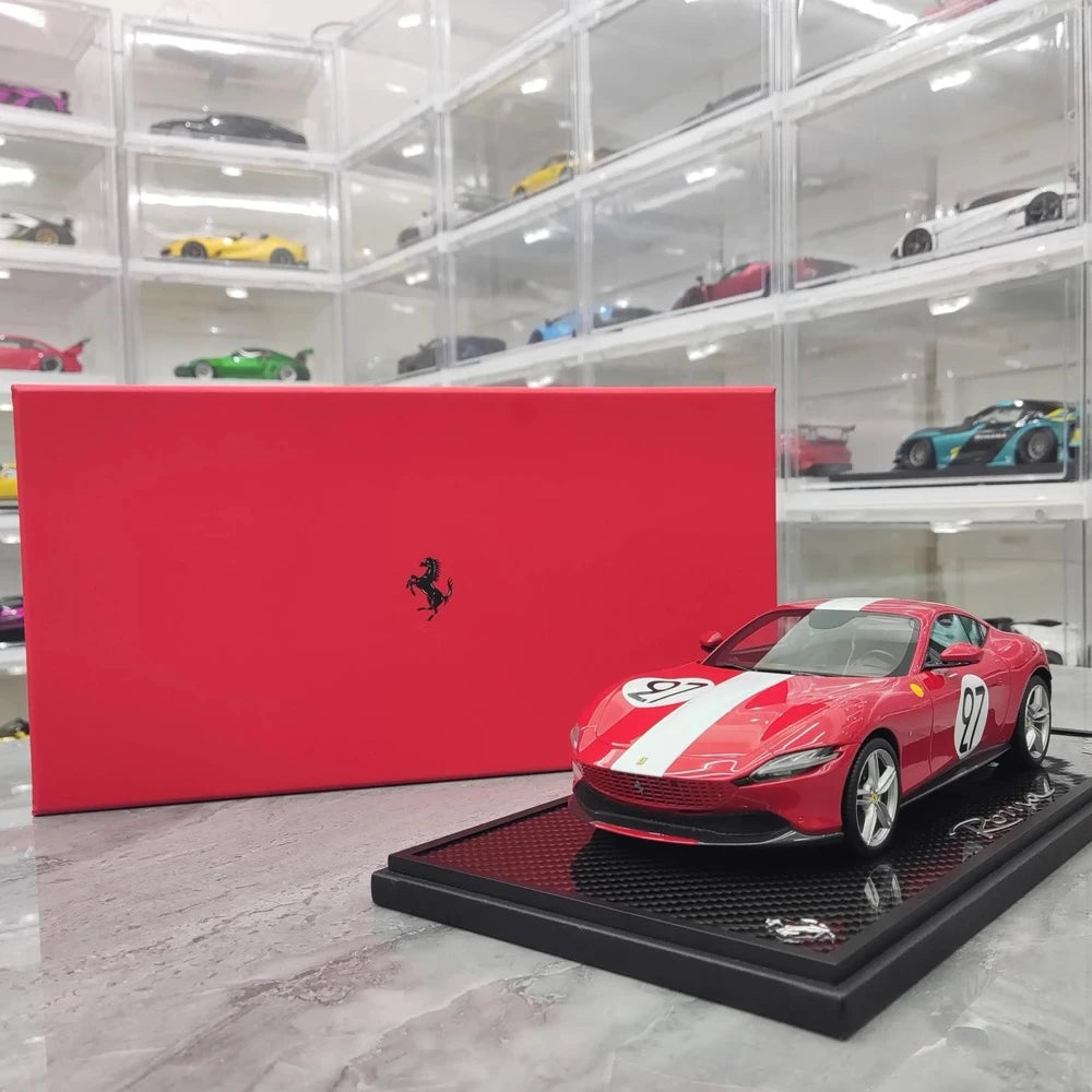 [BBR] 1:18 Ferrari 2020 Roma Red No.27 Model Car Resin