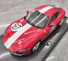 [BBR] 1:18 Ferrari 2020 Roma Red No.27 Model Car Resin