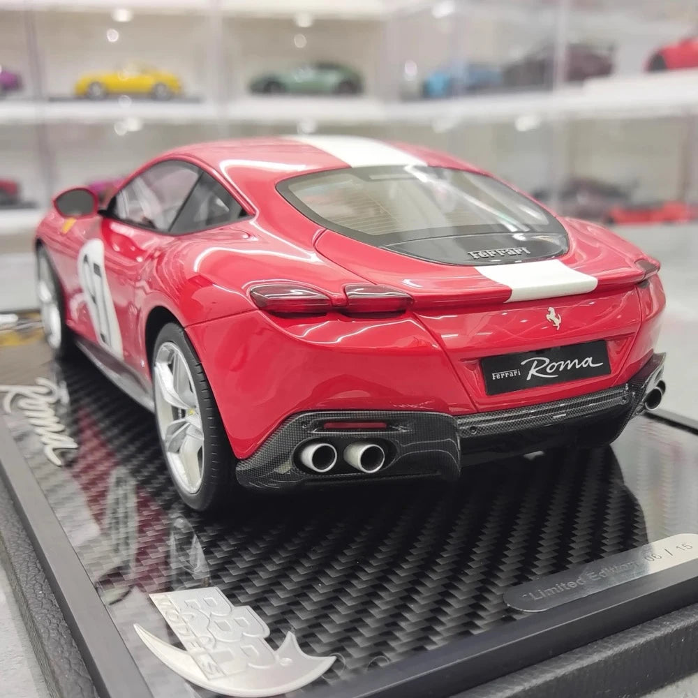 [BBR] 1:18 Ferrari 2020 Roma Red No.27 Model Car Resin