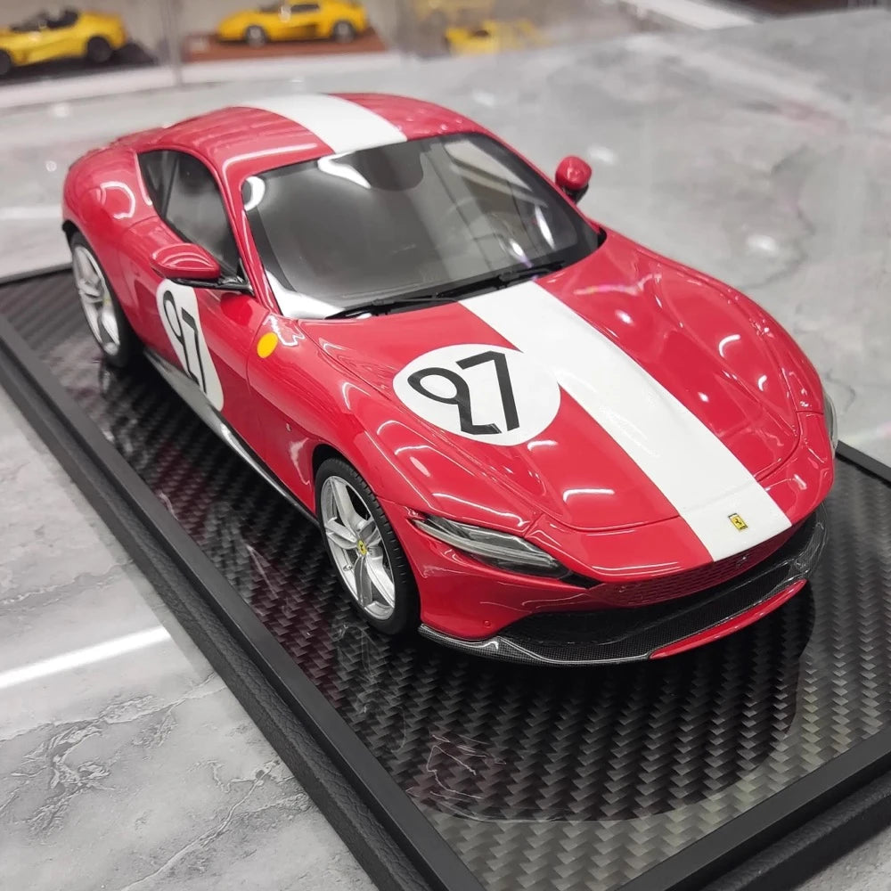 [BBR] 1:18 Ferrari 2020 Roma Red No.27 Model Car Resin