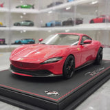[BBR] 1:18 Ferrari 2020 Roma röd modellbil harts