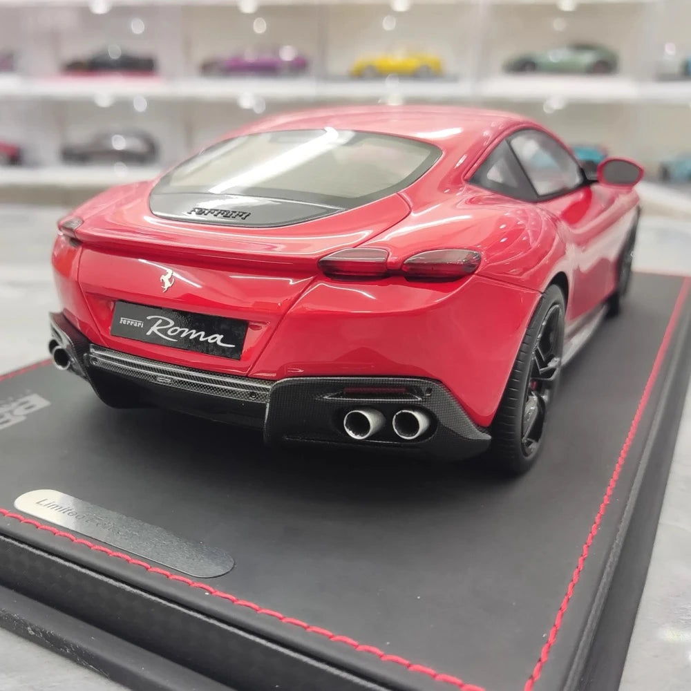 [BBR] 1:18 Ferrari 2020 Roma röd modellbil harts