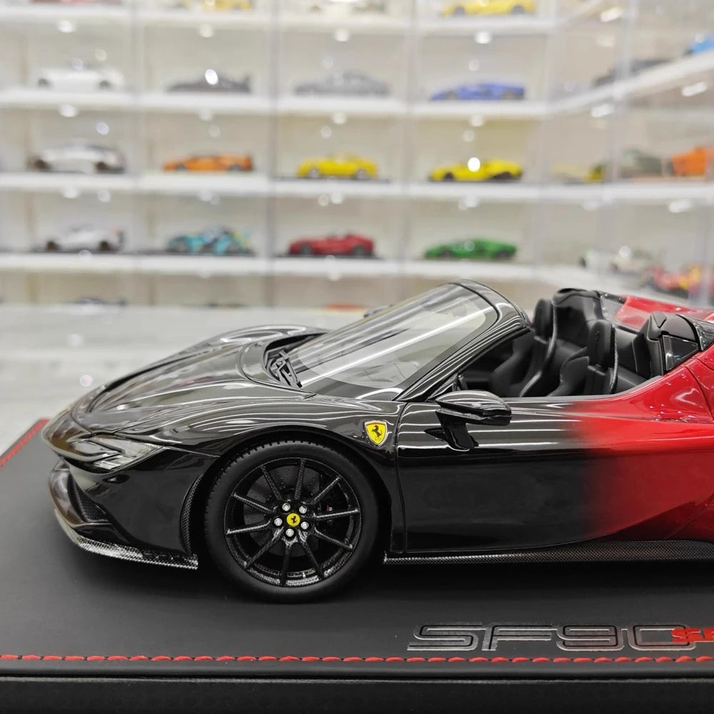 [BBR] 1:18 Ferrari 2020 SF90 Spider Black Red Gradient Model Car Resin