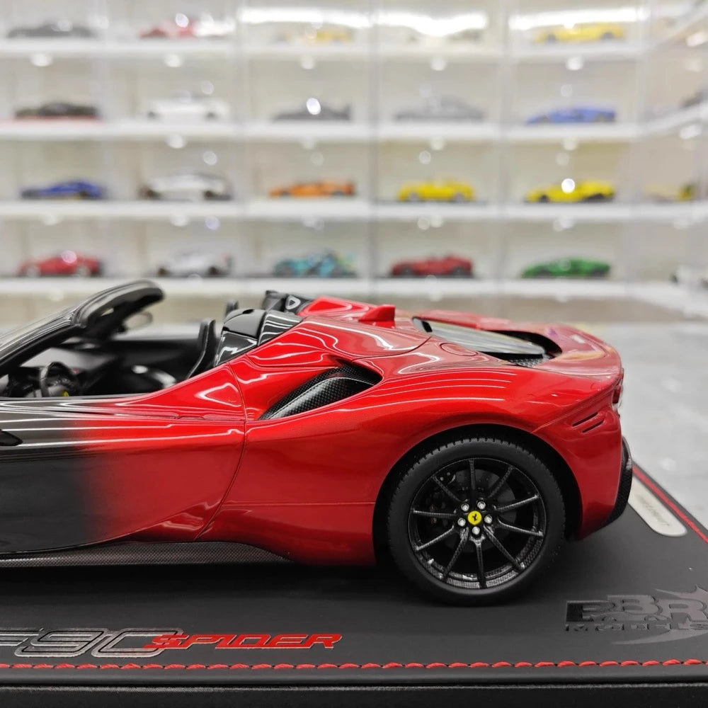 [BBR] 1:18 Ferrari 2020 SF90 Spider Black Red Gradient Model Car Resin