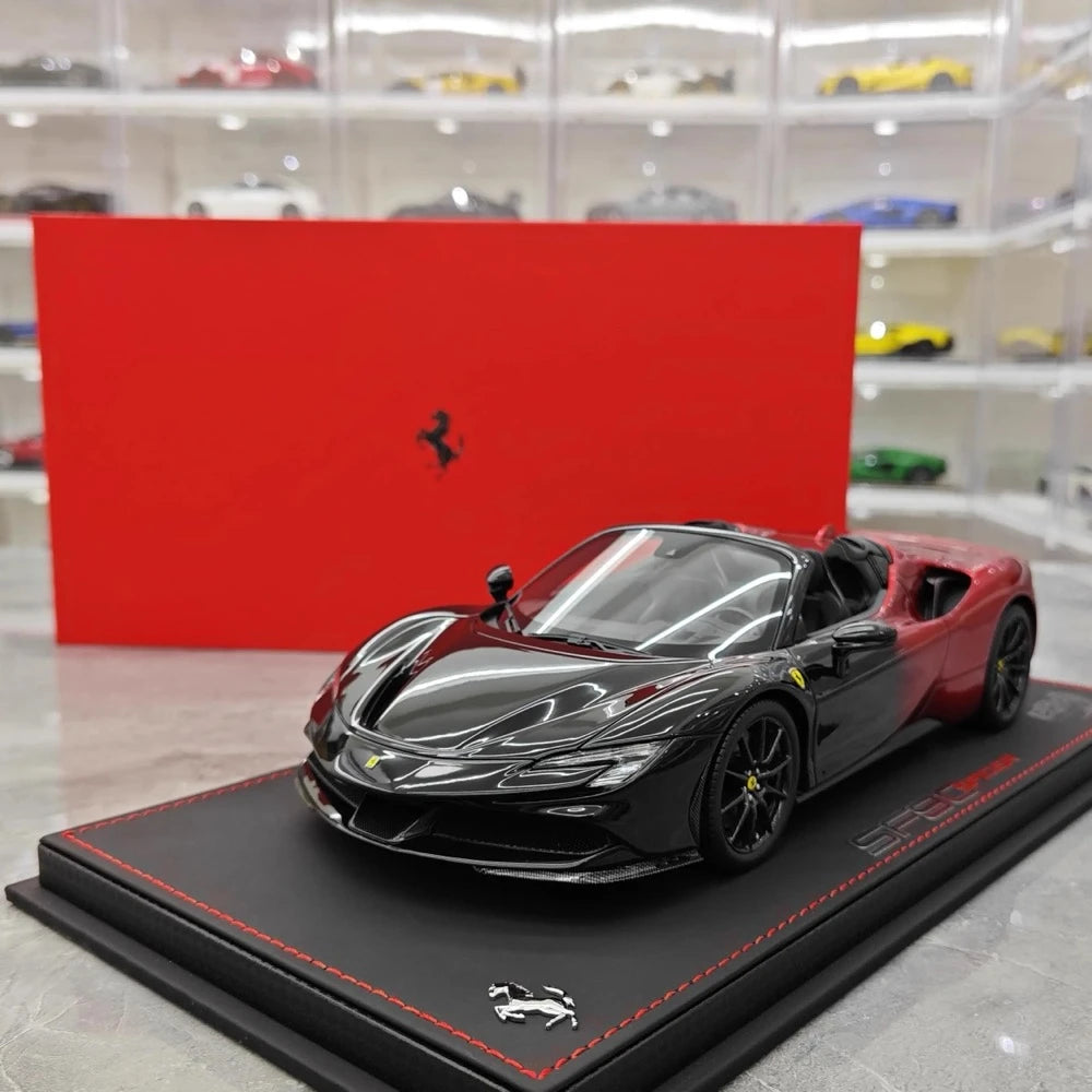 [BBR] 1:18 Ferrari 2020 SF90 Spider Black Red Gradient Model Car Resin