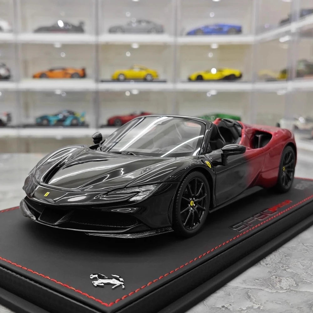 [BBR] 1:18 Ferrari 2020 SF90 Spider Black Red Gradient Model Car Resin