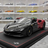 [BBR] 1:18 Ferrari 2020 SF90 Spider Black Red Gradient Model Car Resin