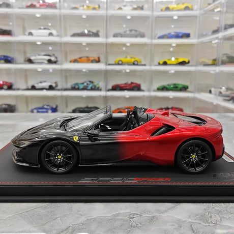 [BBR] 1:18 Ferrari 2020 SF90 Spider Black Red Gradient Model Car Resin