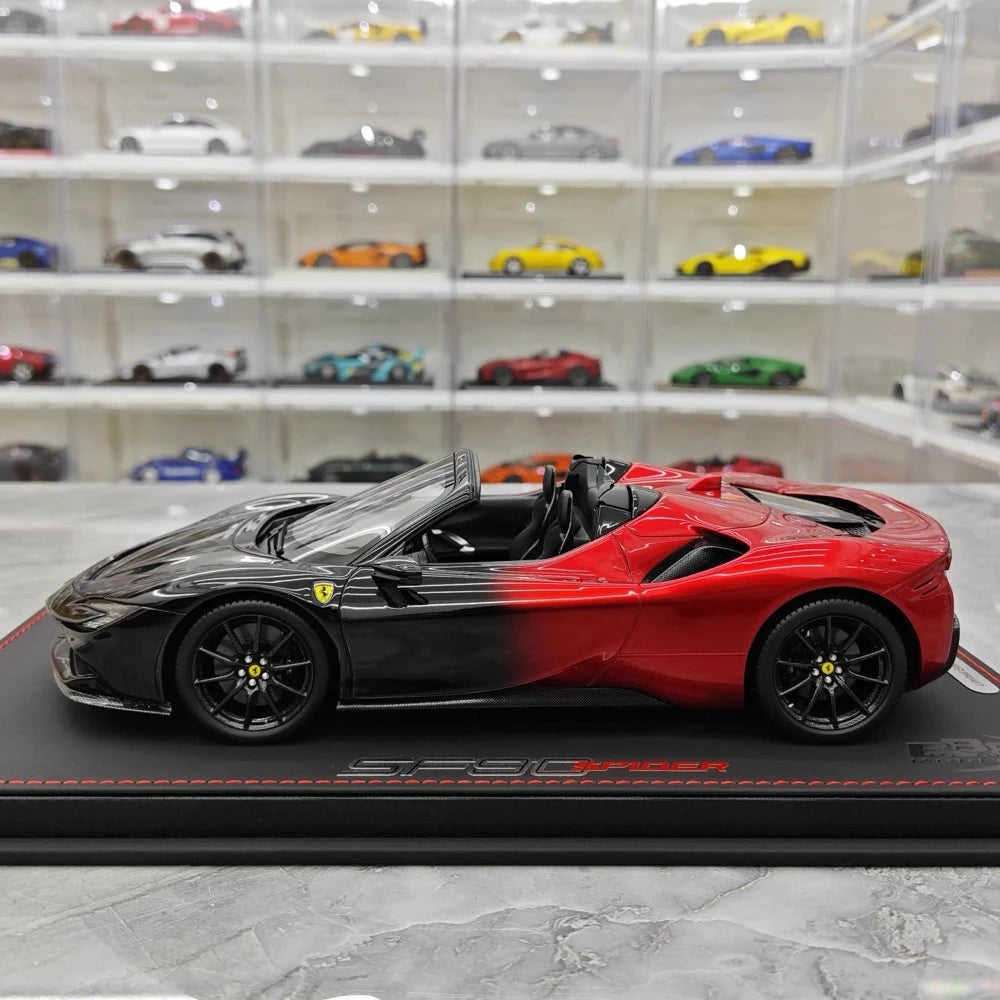 [BBR] 1:18 Ferrari 2020 SF90 Spider Black Red Gradient Model Car Resin