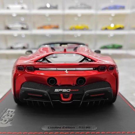 [BBR] 1:18 Ferrari 2020 SF90 Spider Black Red Gradient Model Car Resin