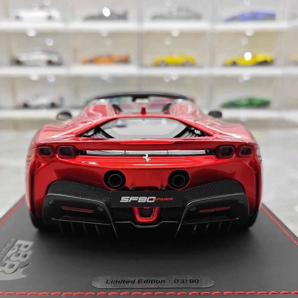 [BBR] 1:18 Ferrari 2020 SF90 Spider Black Red Gradient Model Car Resin
