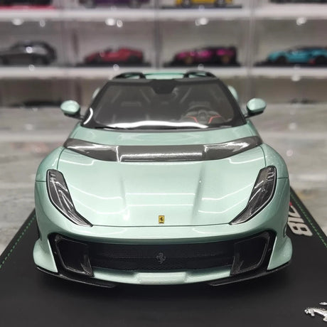 [BBR] 1:18 Ferrari 2021 812 Competizione A blå modellbil harts