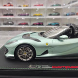 [BBR] 1:18 Ferrari 2021 812 Competizione A Blue Model Car Resin