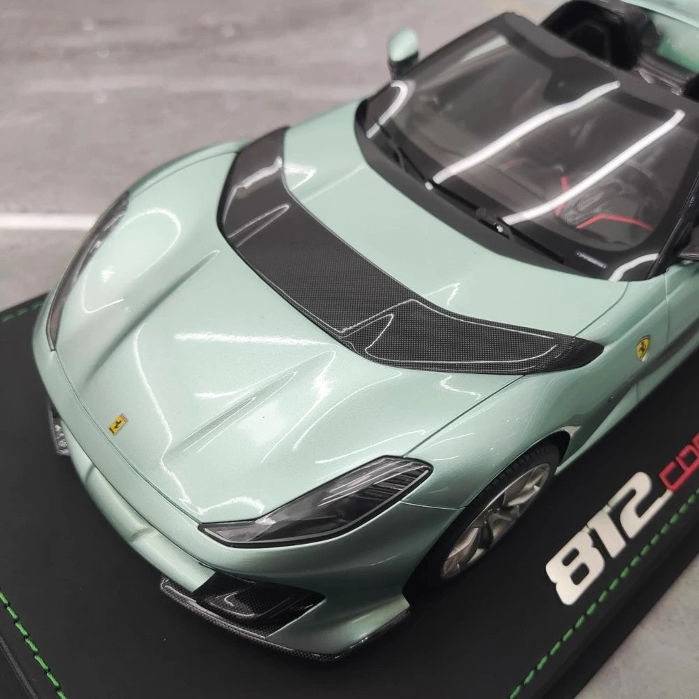 [BBR] 1:18 Ferrari 2021 812 Competizione A Blue Model Car Resin