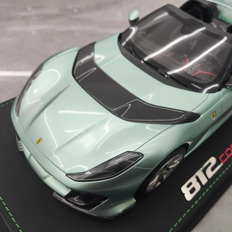 [BBR] 1:18 Ferrari 2021 812 Competizione A blå modellbil resin