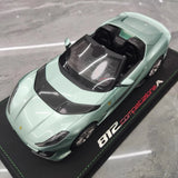 [BBR] 1:18 Ferrari 2021 812 Competizione A Blue Model Car Resin