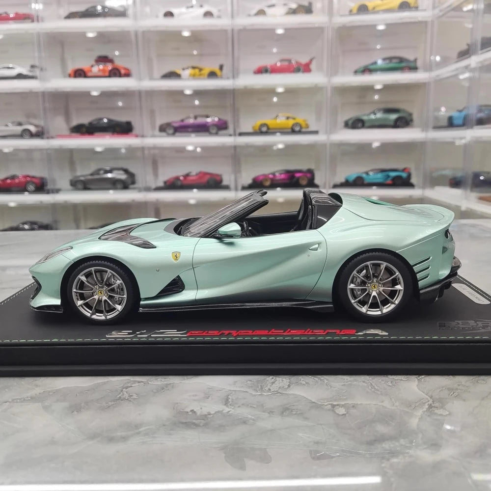 [BBR] 1:18 Ferrari 2021 812 Competizione A Blue Model Car Resin