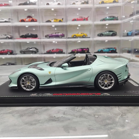 [BBR] 1:18 Ferrari 2021 812 Competizione A blå modellbil harts