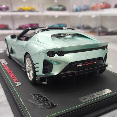 [BBR] 1:18 Ferrari 2021 812 Competizione A blå modellbil harts