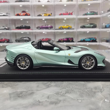 [BBR] 1:18 Ferrari 2021 812 Competizione A blå modellbil resin
