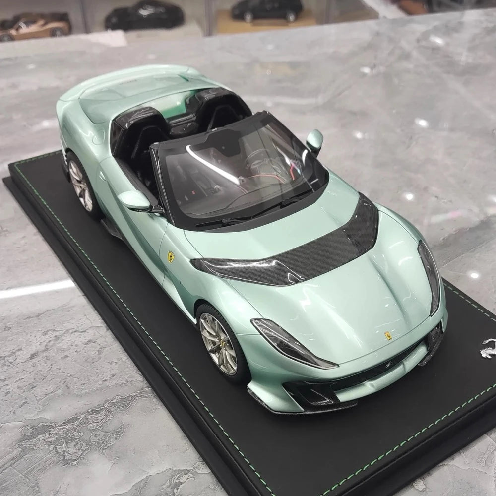 [BBR] 1:18 Ferrari 2021 812 Competizione A Blue Model Car Resin