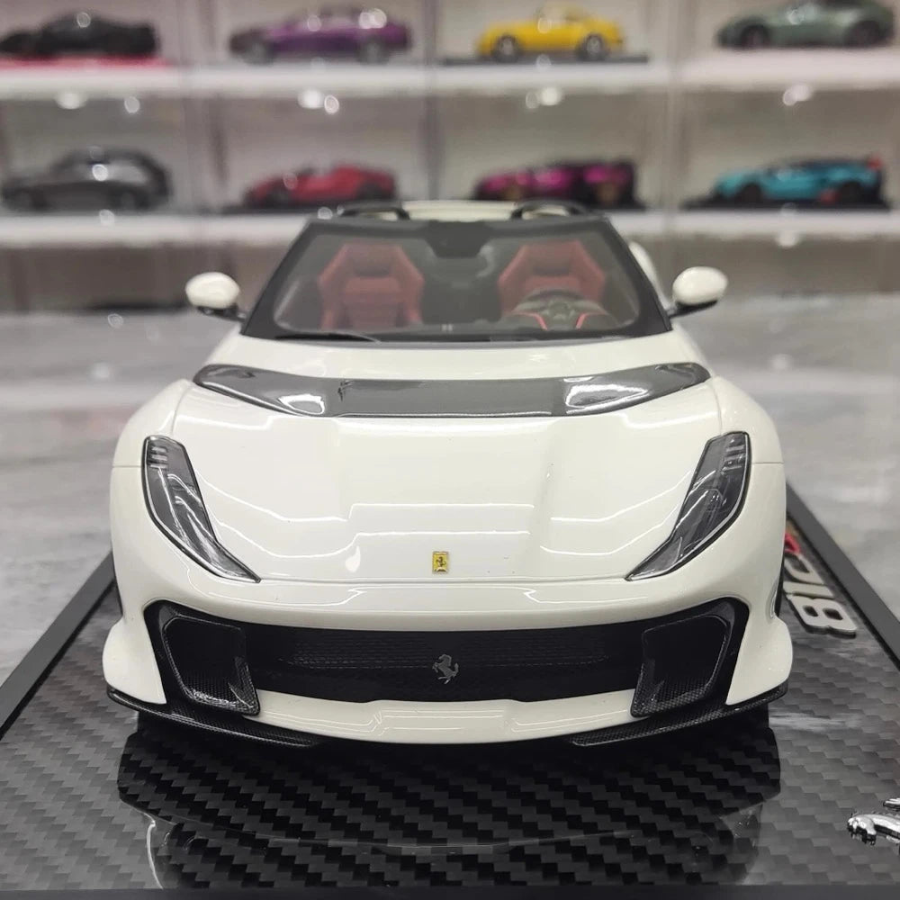 [BBR] 1:18 Ferrari 2021 812 Competizione A White Model Car Resin