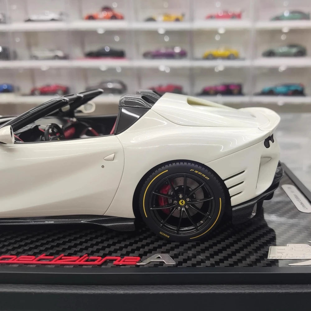 [BBR] 1:18 Ferrari 2021 812 Competizione A White Model Car Resin