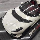 [BBR] 1:18 Ferrari 2021 812 Competizione A White Model Car Resin