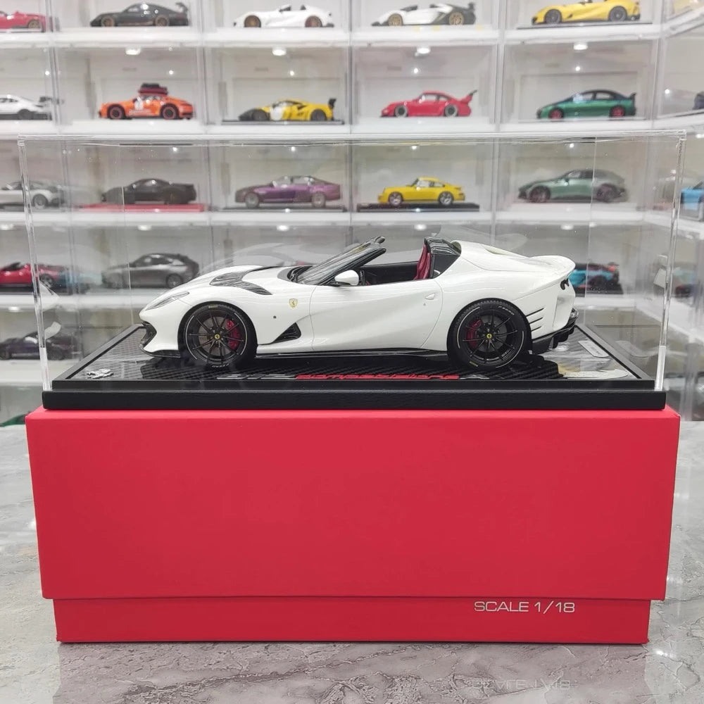 [BBR] 1:18 Ferrari 2021 812 Competizione A White Model Car Resin