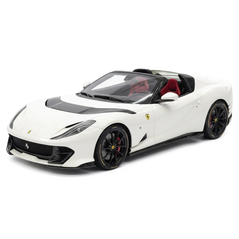[BBR] 1:18 Ferrari 2021 812 Competizione A bianco modellino di auto resina