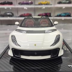 [BBR] 1:18 Ferrari 2021 812 Competizione A bianco modellino di auto resina