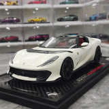 [BBR] 1:18 Ferrari 2021 812 Competizione A White Model Car Resin